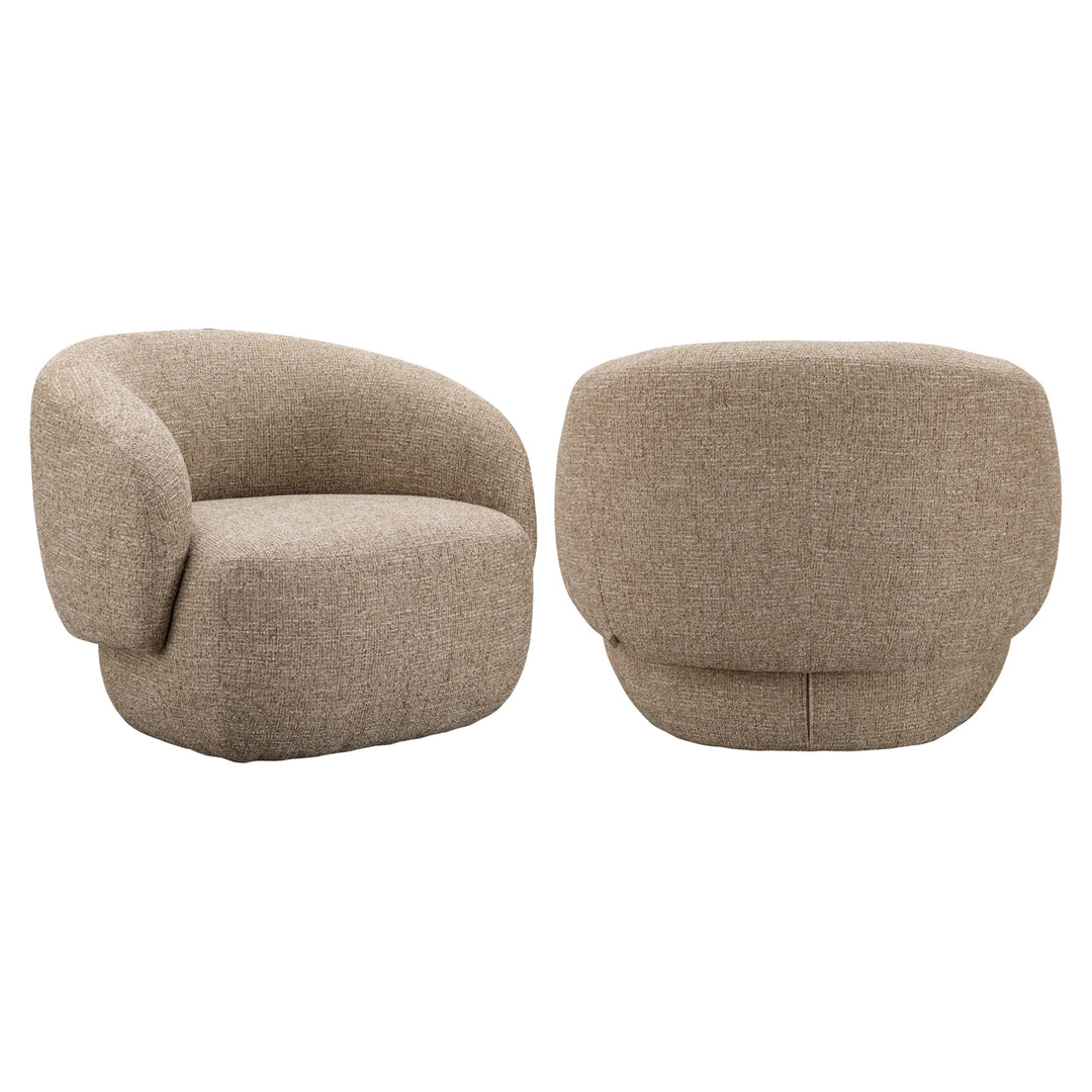 Richmond Loungestoel Milano Sand Tweed