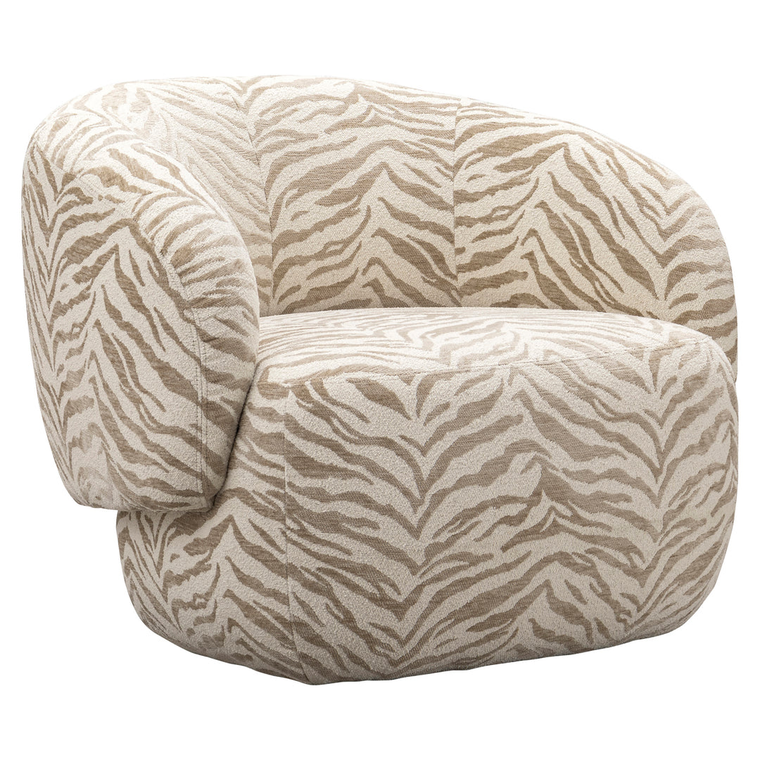 Richmond Loungestoel Milano Beige Tiger