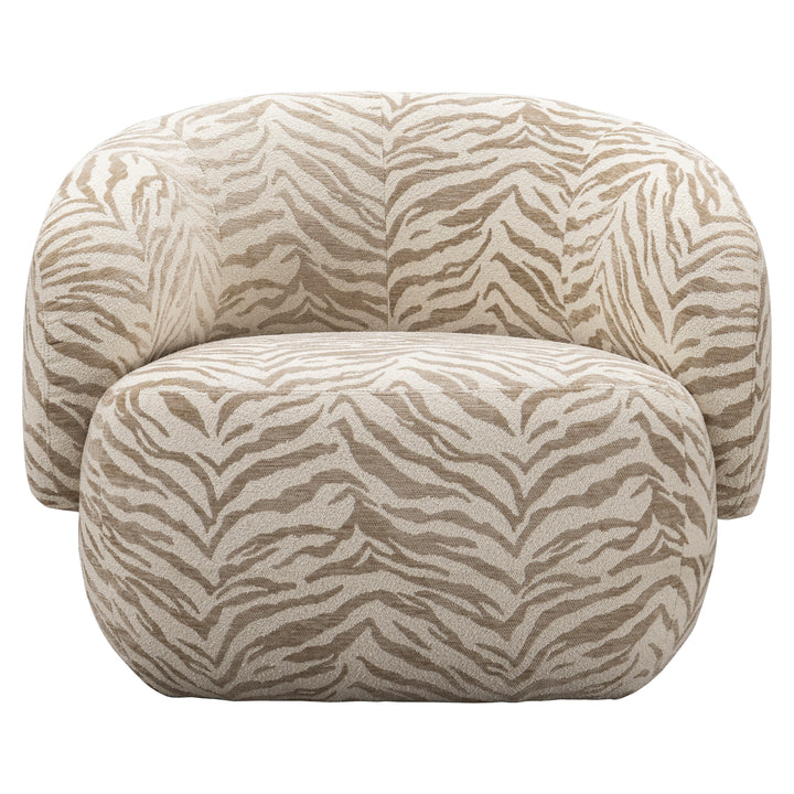 Richmond Loungestoel Milano Beige Tiger