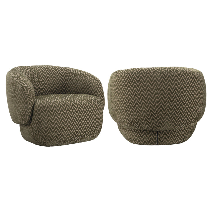 Richmond Loungestoel Milano Moss Chevron