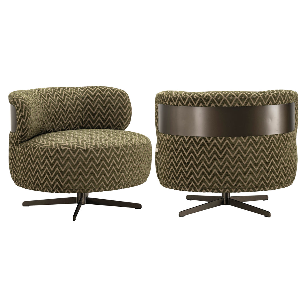 Richmond Loungestoel Lauren Moss Chevron