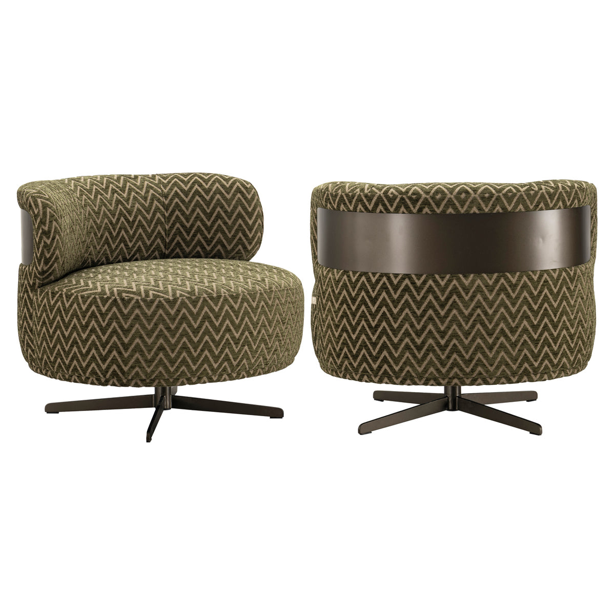 Richmond Fauteuil Lauren Moss Chevron - meerdere aanzichten | CéJor Wonen