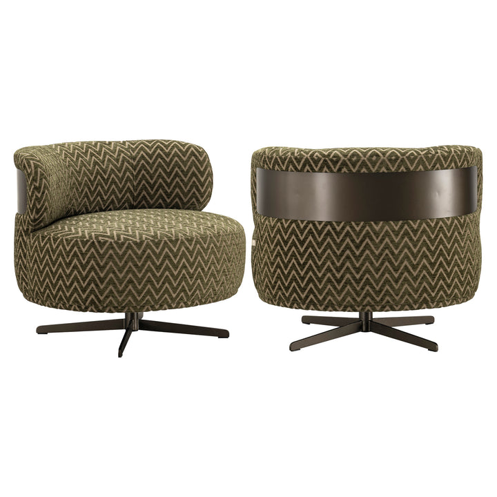 Richmond Loungestoel Lauren Moss Chevron