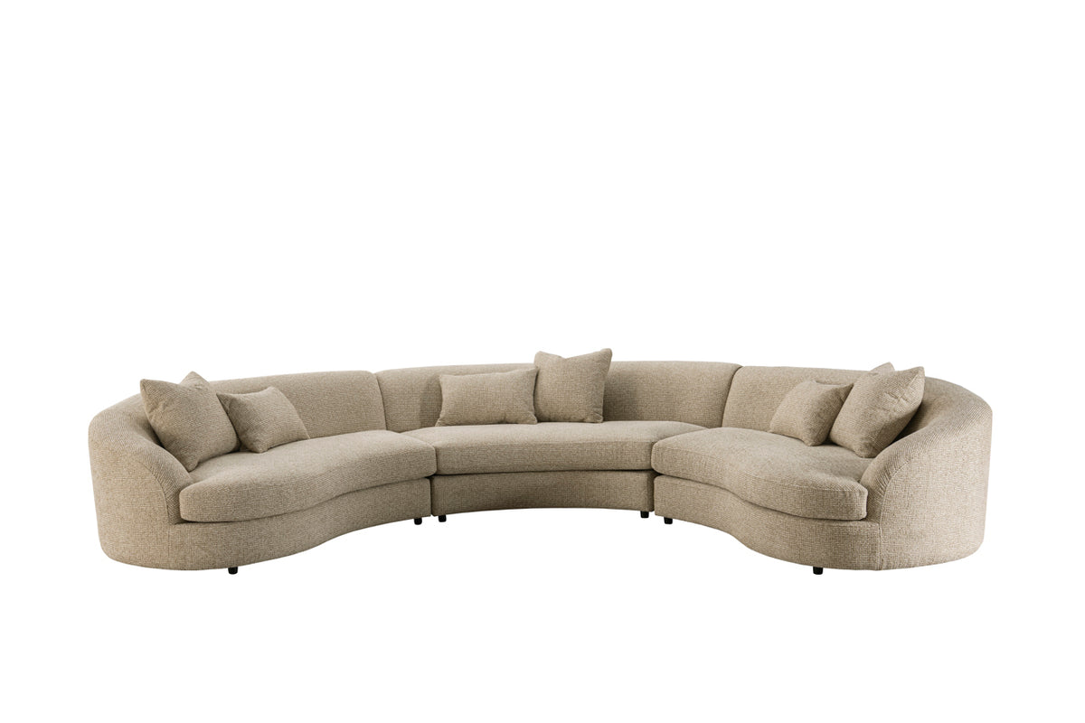 Richmond Hoekbank Morena, Cream Blockweave - productweergave | CéJor Wonen
