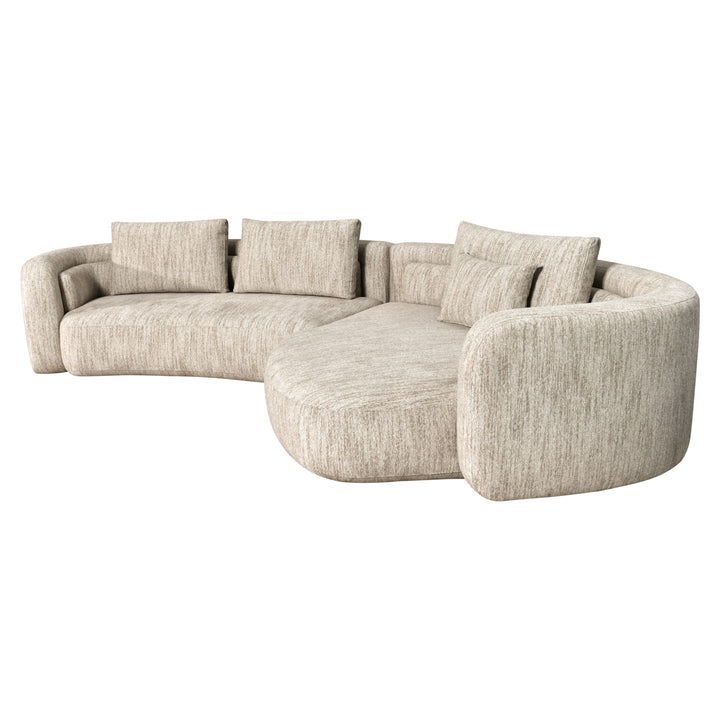 Richmond Bank Angusto Naturel Softweave Lounge Rechts