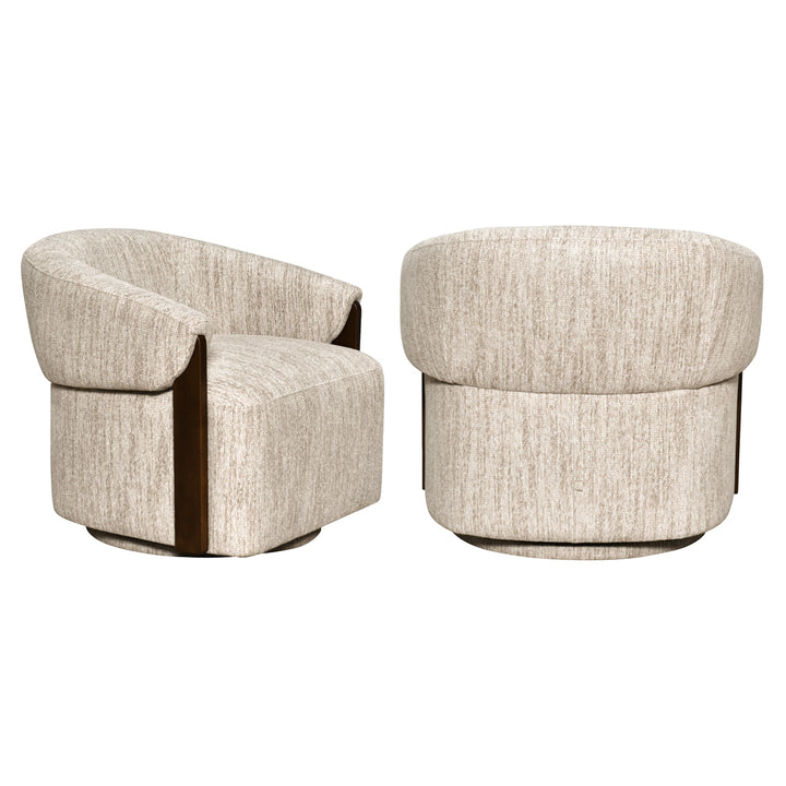Richmond Loungestoel Marina Naturel Softweave Swivel