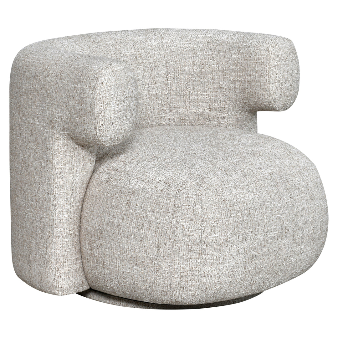 Richmond Loungestoel Talley Crème Tweed Swivel