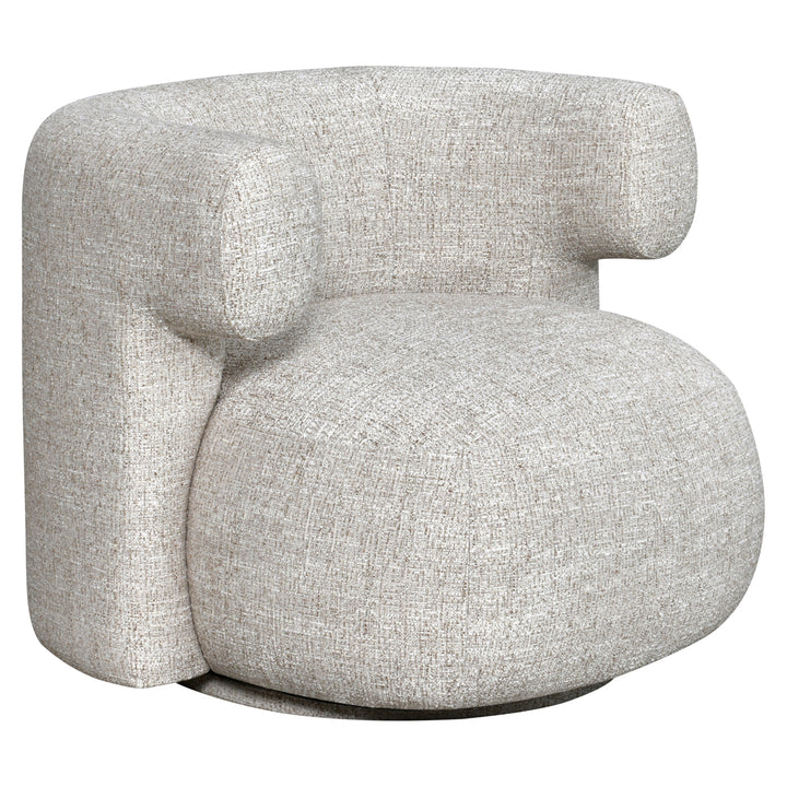 Richmond Loungestoel Talley Crème Tweed Swivel