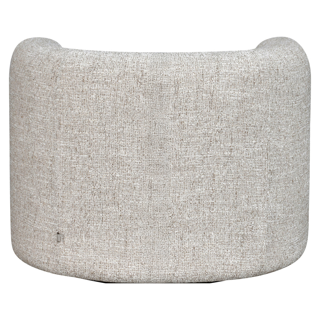 Richmond Loungestoel Talley Crème Tweed Swivel