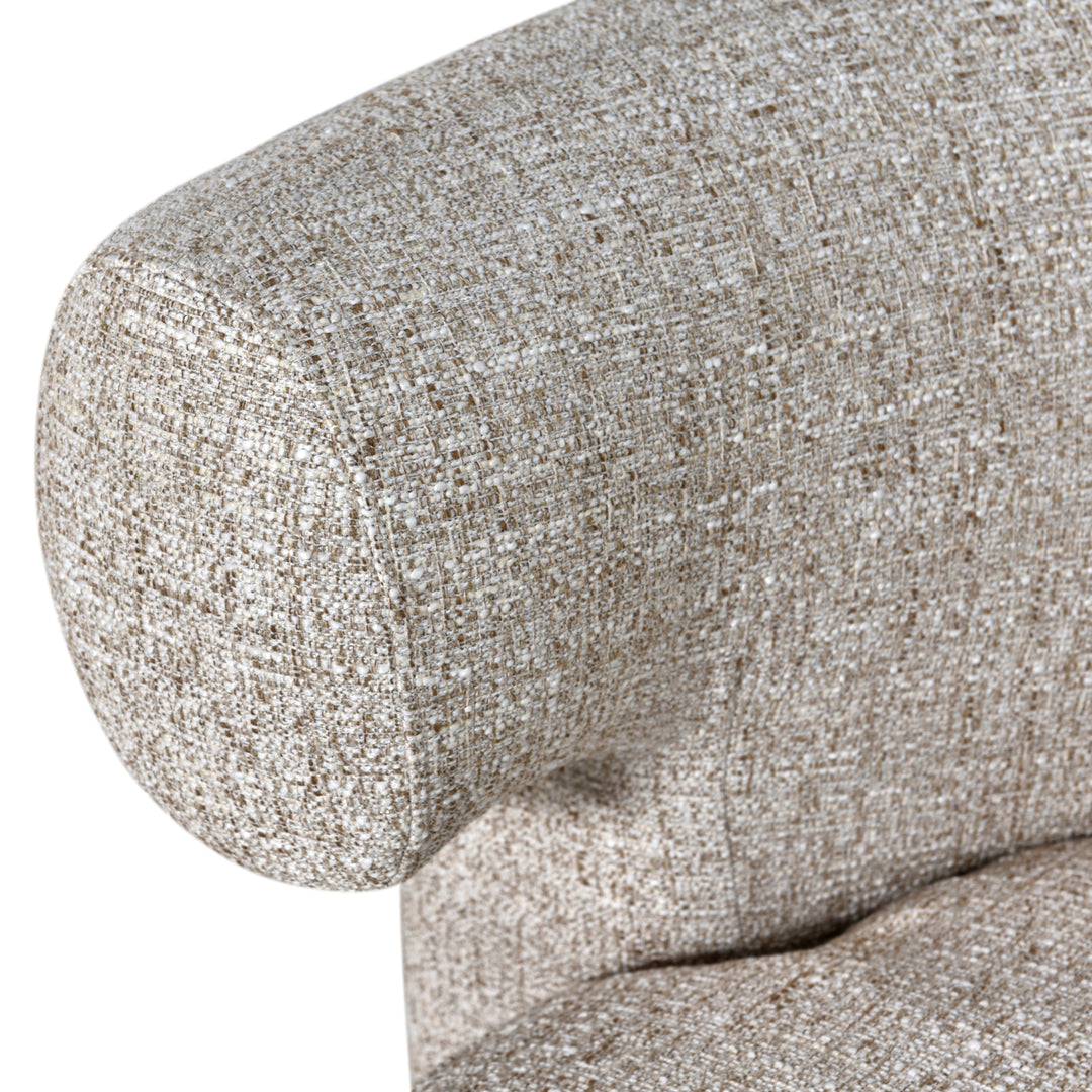 Richmond Loungestoel Talley Crème Tweed Swivel