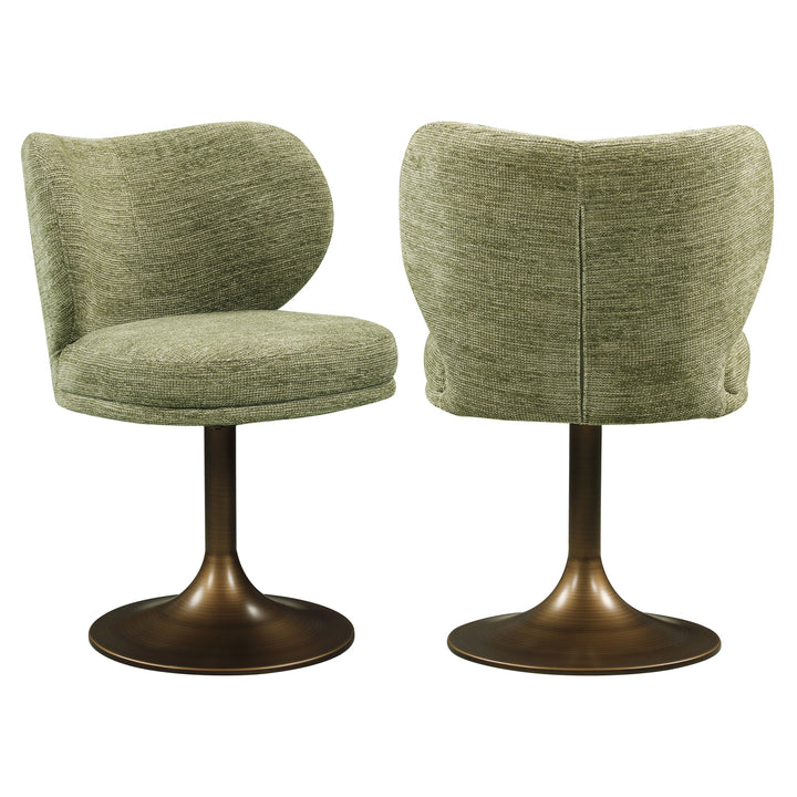 Richmond Eetkamerstoel Amely Pistache Softweave - meerdere aanzichten | CéJor Wonen
