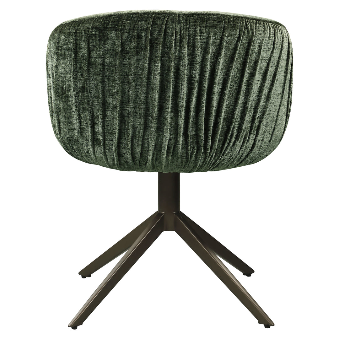 Richmond Eetkamerstoel Cassi Sage Green Chenille Swivel