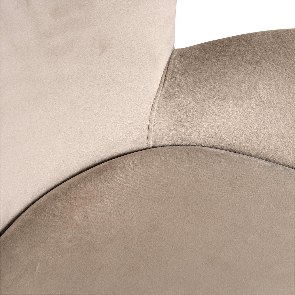 Stuhl Amber Khaki Samt feuerhemmend (FR-Quartz 903 Khaki)