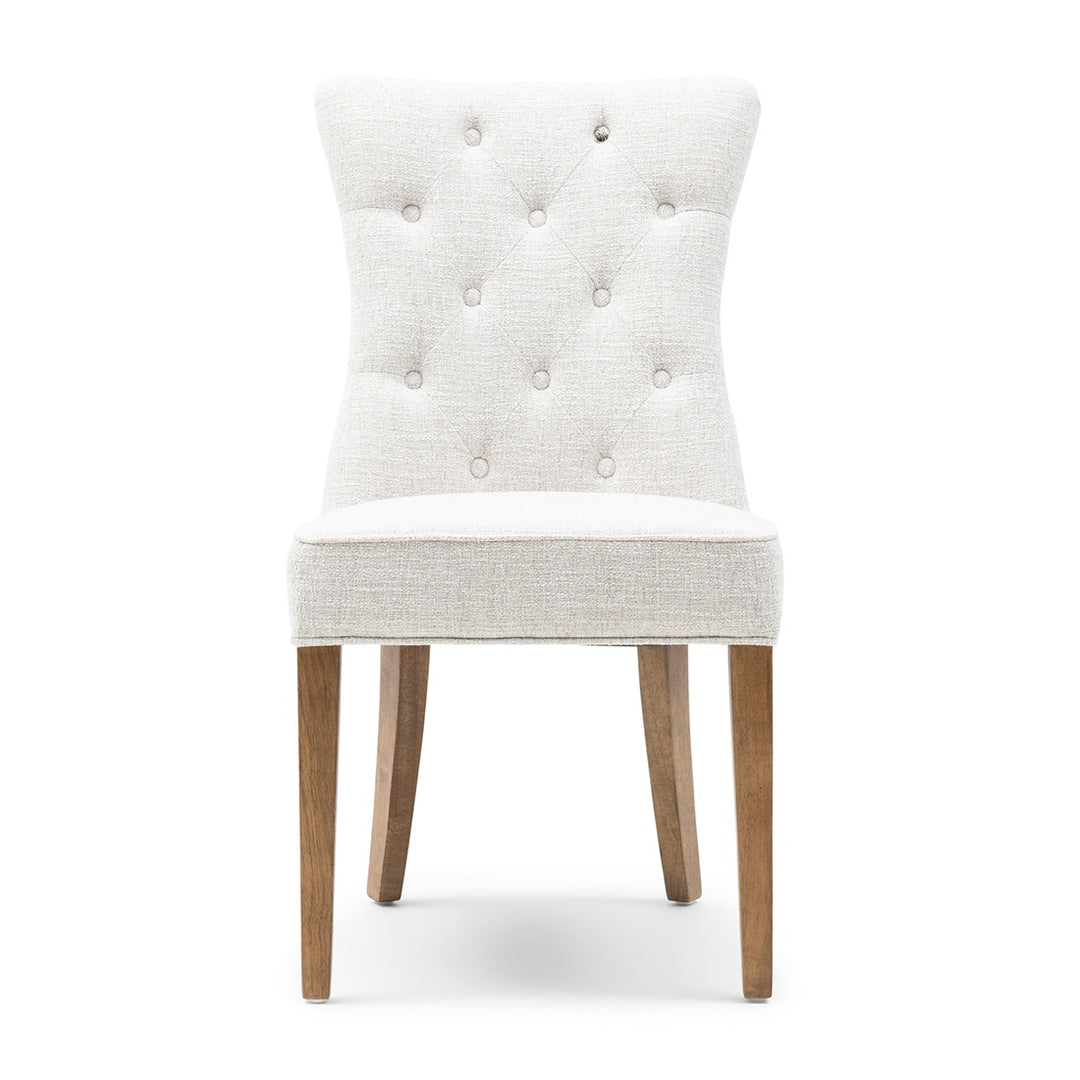 Balmoral Dining Chair; Rich Tweed Antique White