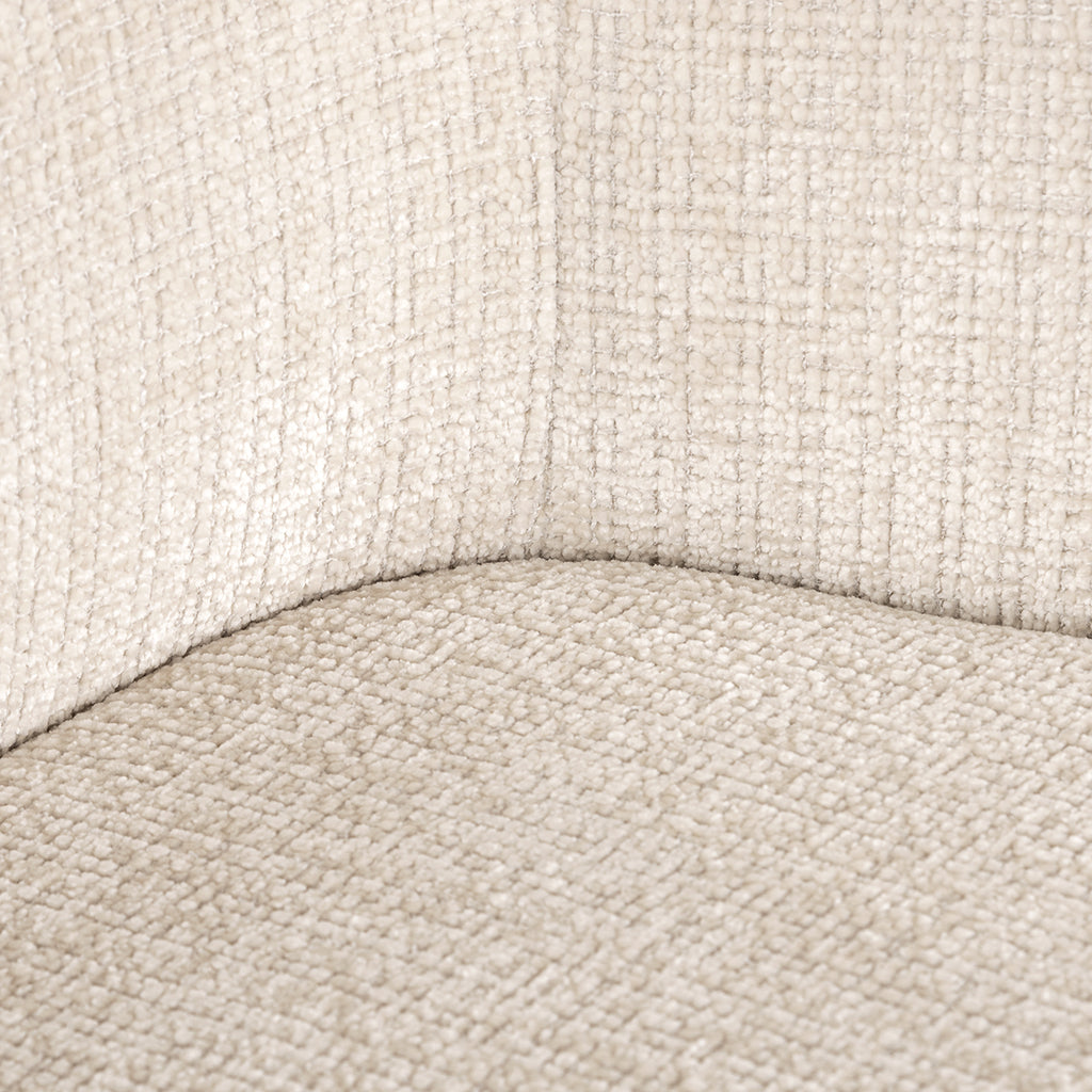 Swivel chair with armrest Dakota beige chenille (Niagara 902 beige Chenille)