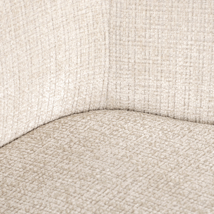 Swivel chair with armrest Dakota beige chenille (Niagara 902 beige Chenille)