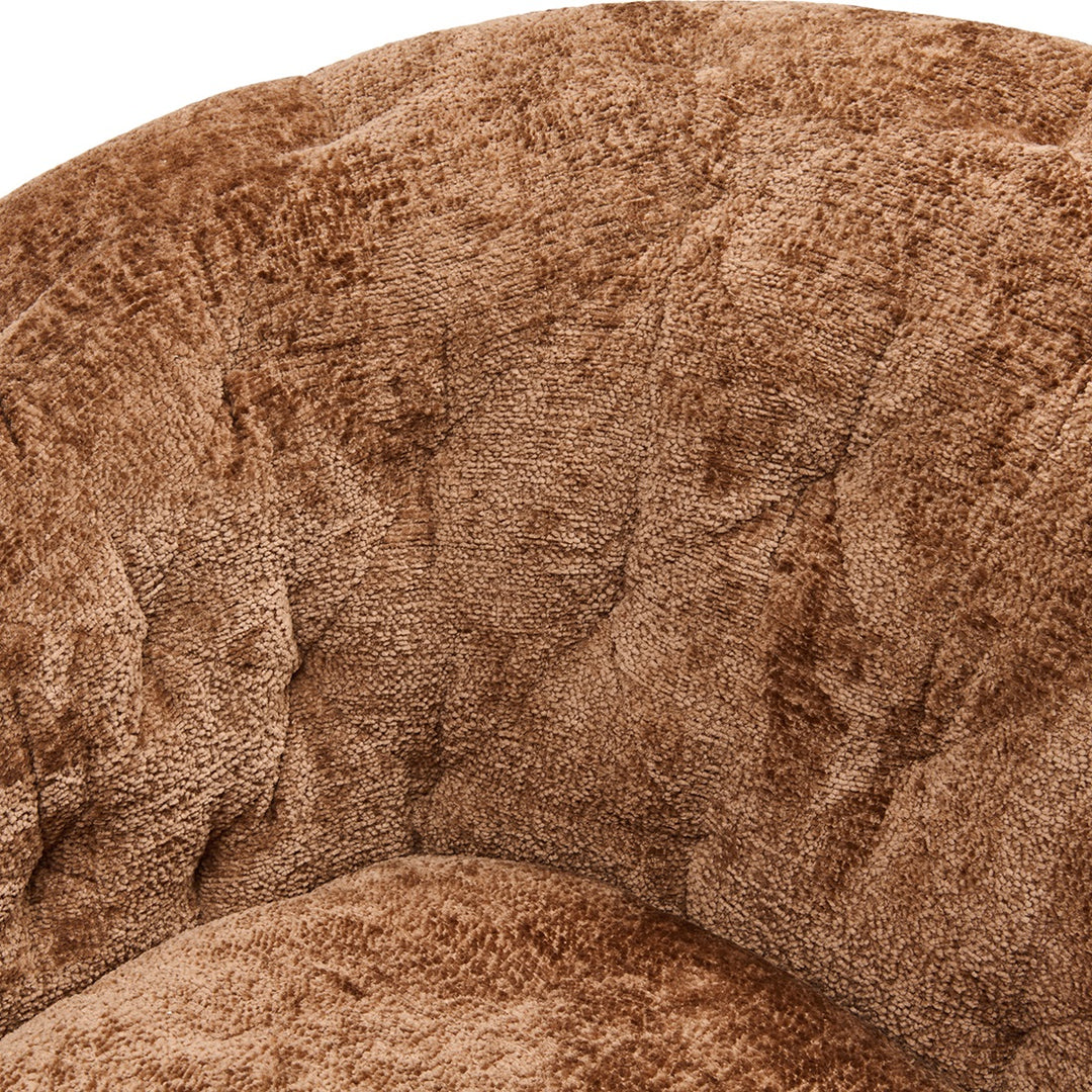 Rivièra Maison Palma Drehsessel Mélange Weave Cognac