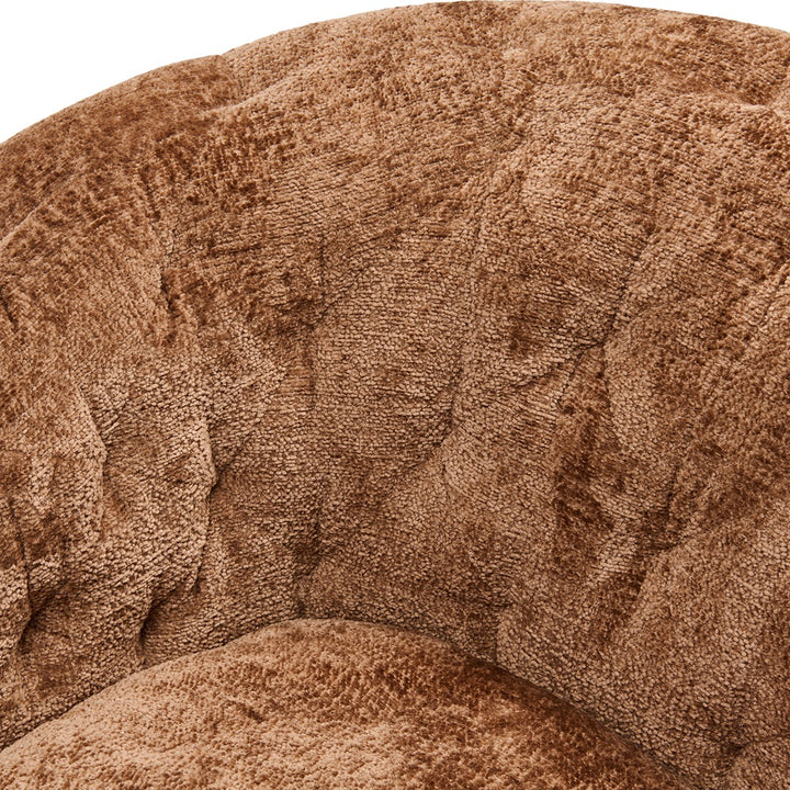 Rivièra Maison Palma Drehsessel Mélange Weave Cognac