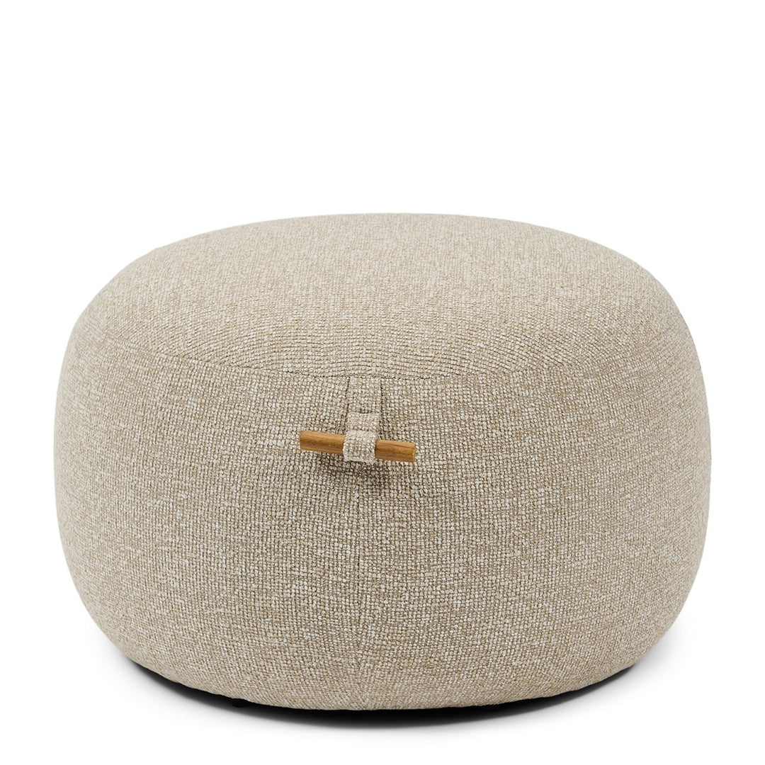 Aspen Footstool, Mountain Weave Dune Sand