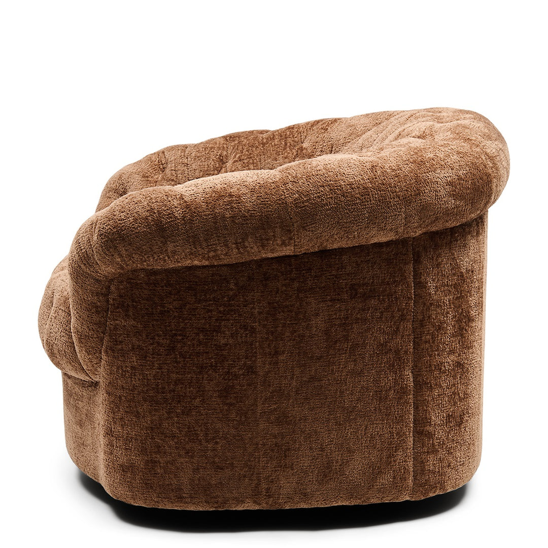 Rivièra Maison Palma Drehsessel Mélange Weave Cognac