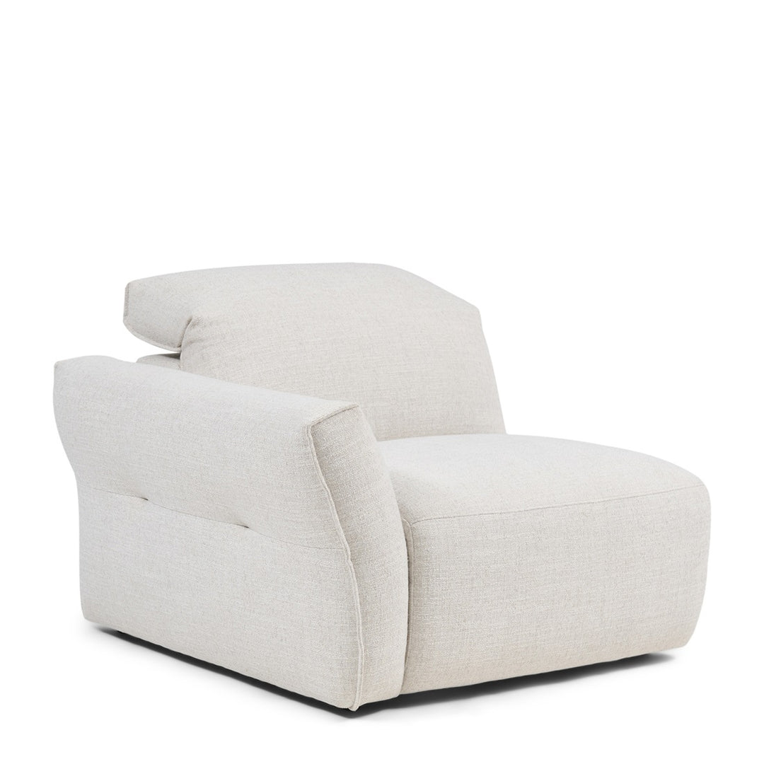 Isola Corner Arm Left rich tweed antique white