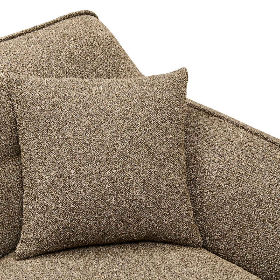 Lugano Corner Arm Right peluche bouclé classic brown