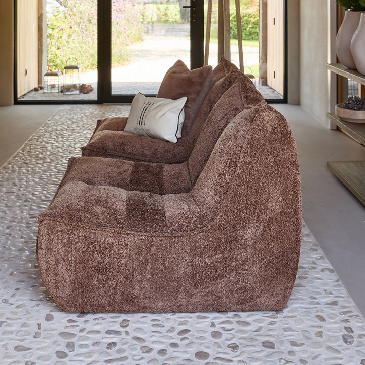 Accent Chair; Manhattan Weave Umber Brown