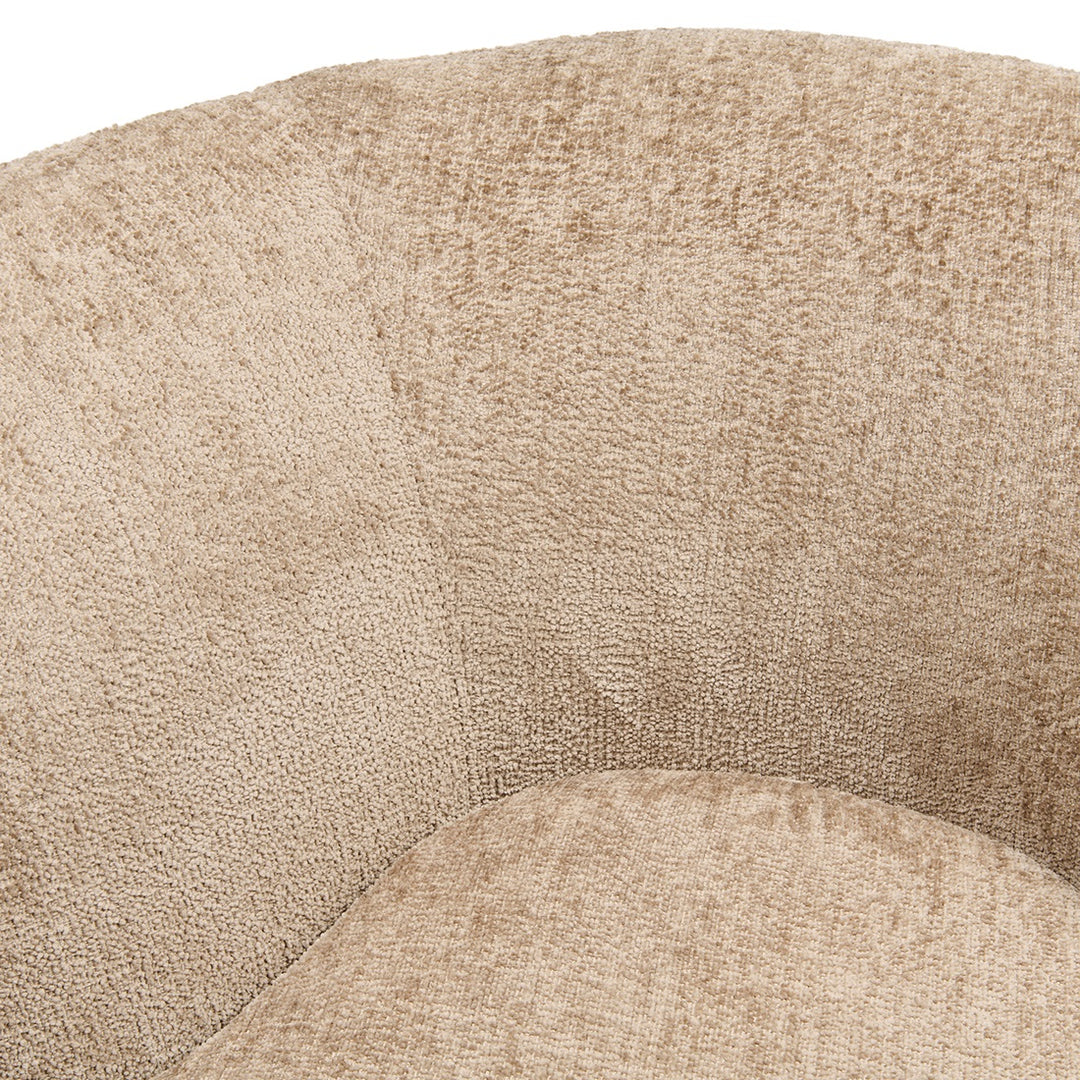 Rivièra Maison Credo Swivel Club Chair Mélange Weave Wheat