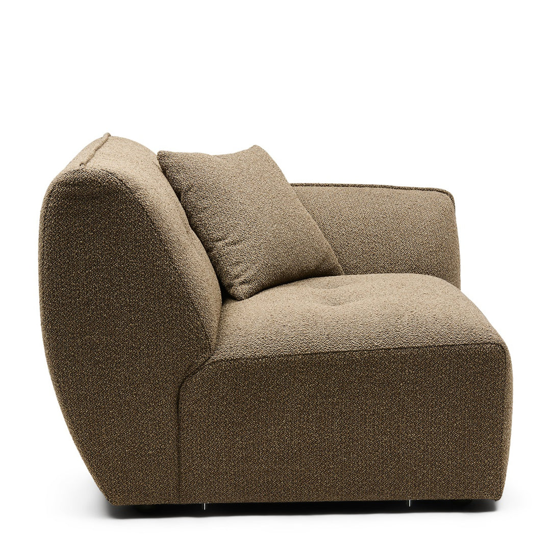 Lugano Corner Arm Right peluche bouclé classic brown