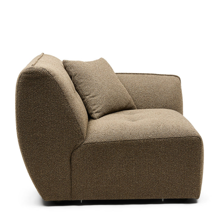 Lugano Corner Arm Right peluche bouclé classic brown