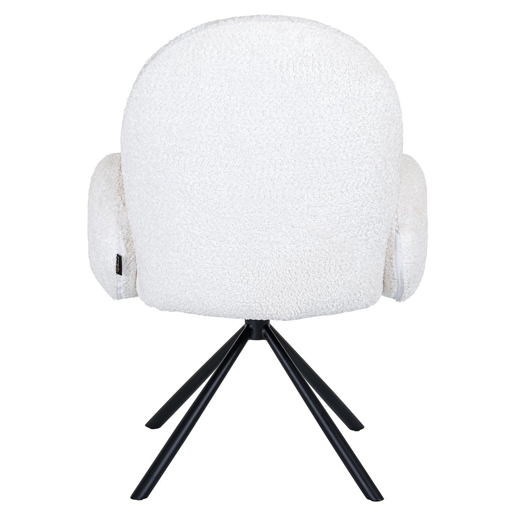 Swivel chair Jolie white sheep (Sheep 02 white)