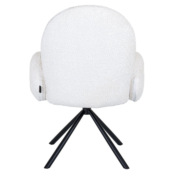 Swivel chair Jolie white sheep (Sheep 02 white)