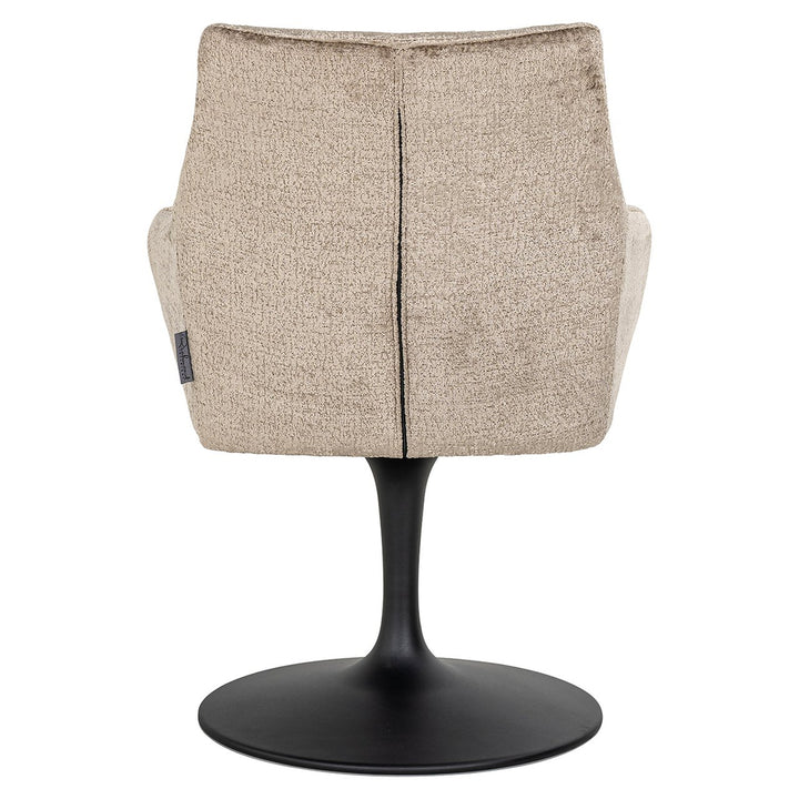 Swivel chair Marlon taupe chenille (Bergen 104 taupe chenille)