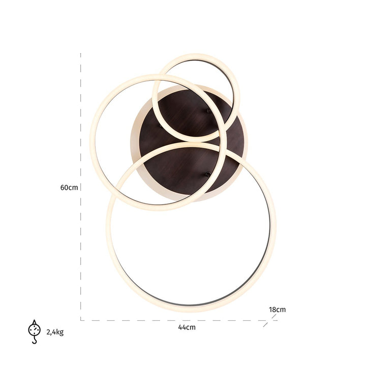 Ceiling lamp Mosa (Bronze)