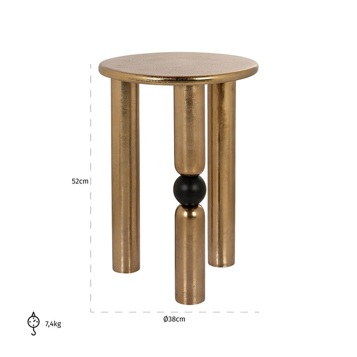 Side table Marshall 38Ø (Goud)