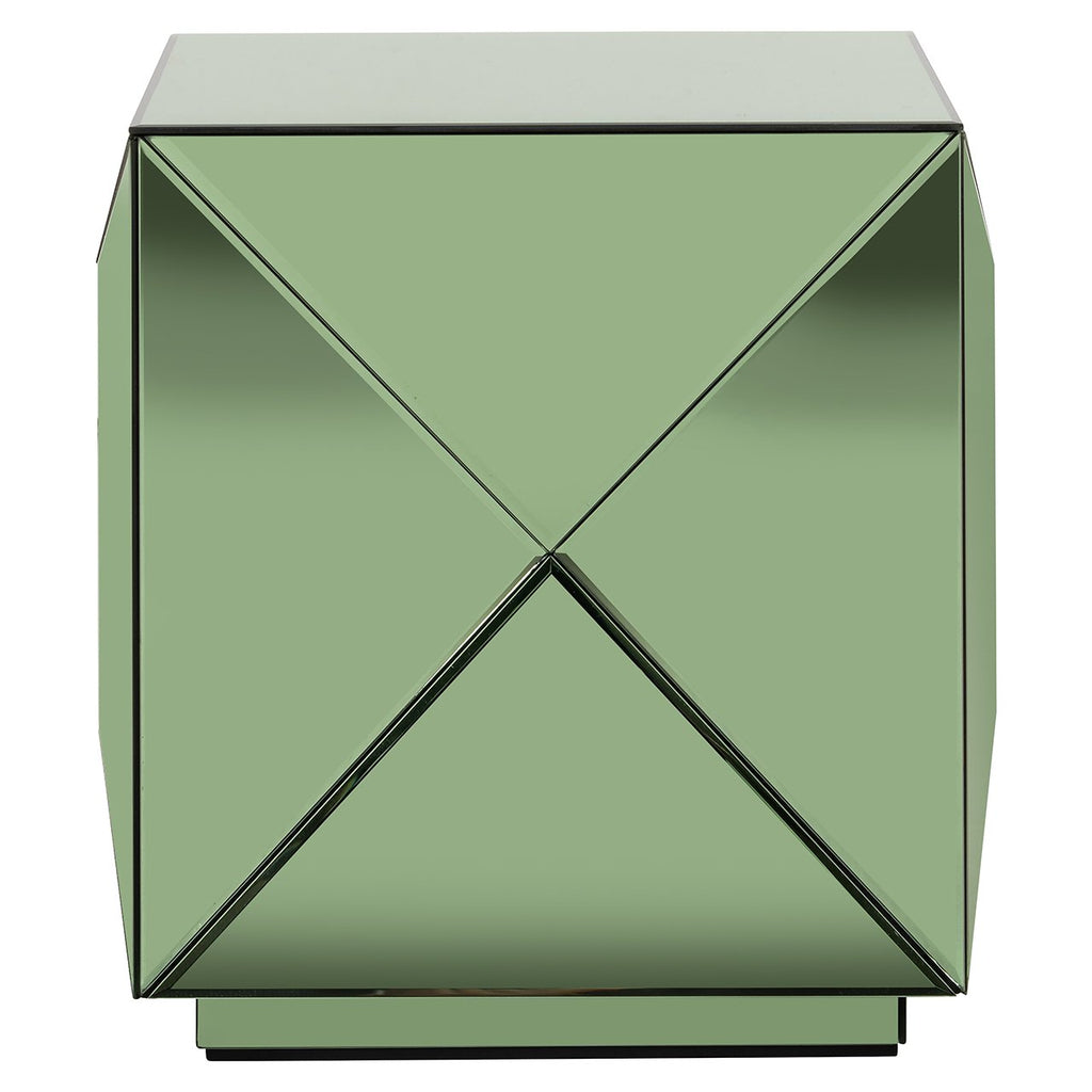 Beistelltisch Shifra Spiegel grün (Grün)