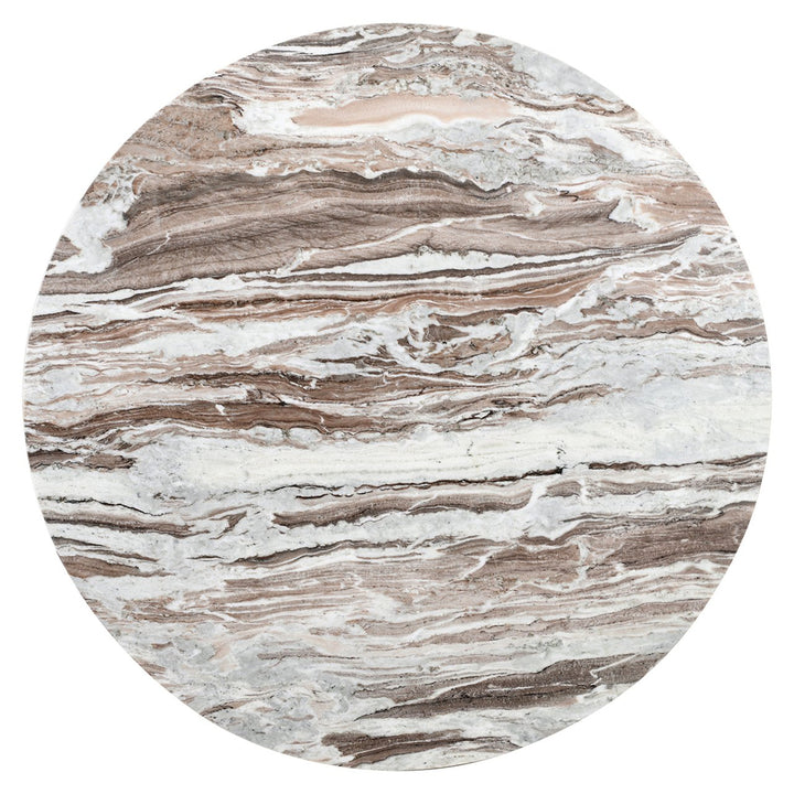 Eettafel Oberoy 130Ø (Bruin)