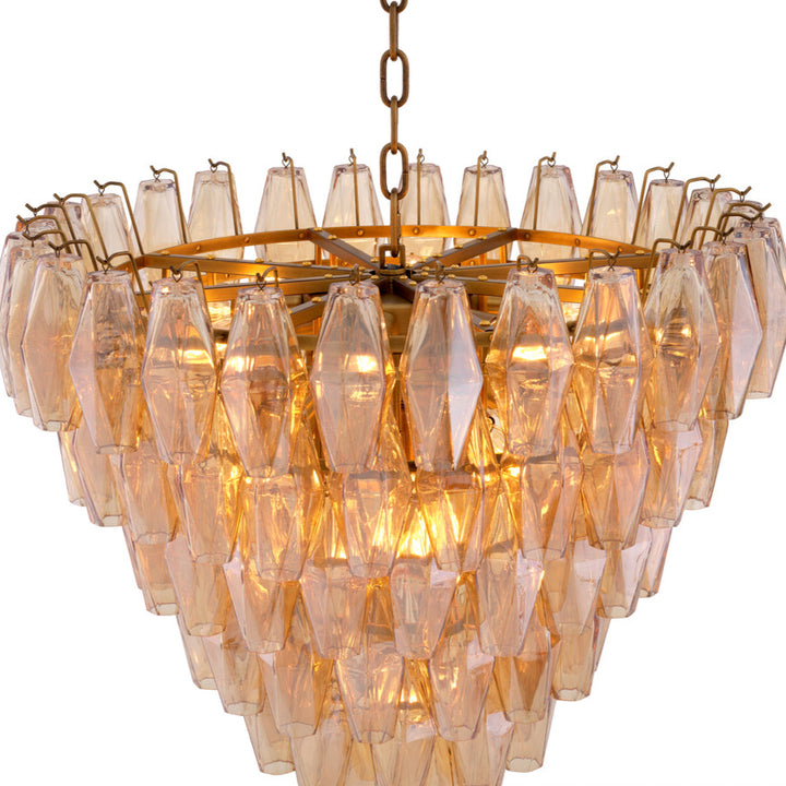 Eichholtz Kroonluchter Benini S - Amber Glass