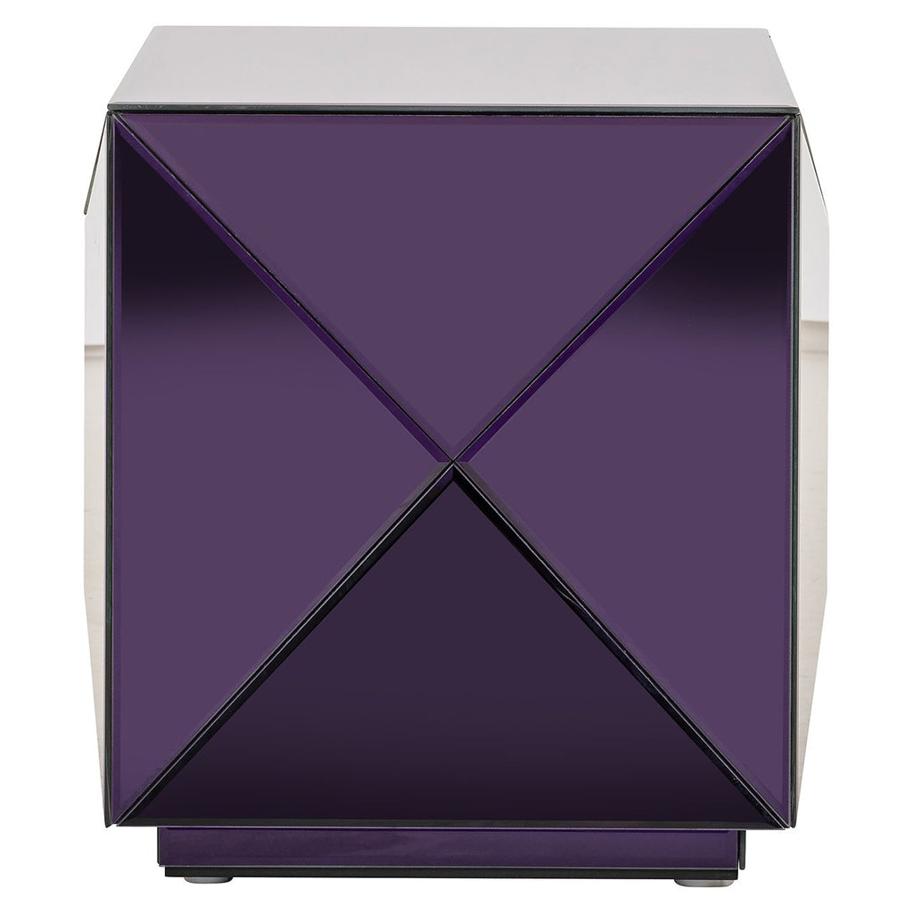 Side table Shifra mirror purple