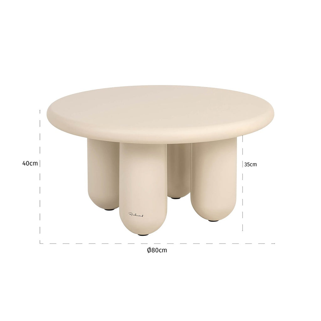 Salontafel Calma 80Ø (Beige)