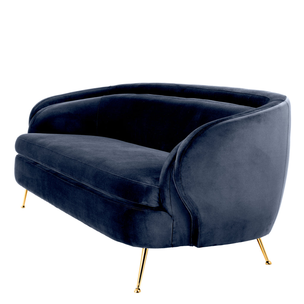 Eichholtz Sofa Orion - Sovona Mitternachtsblauer Samt