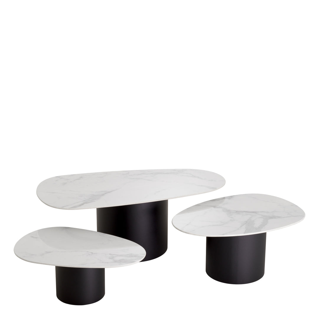 Eichholtz Salontafel Zane Set van 3 - Ceramic Marble