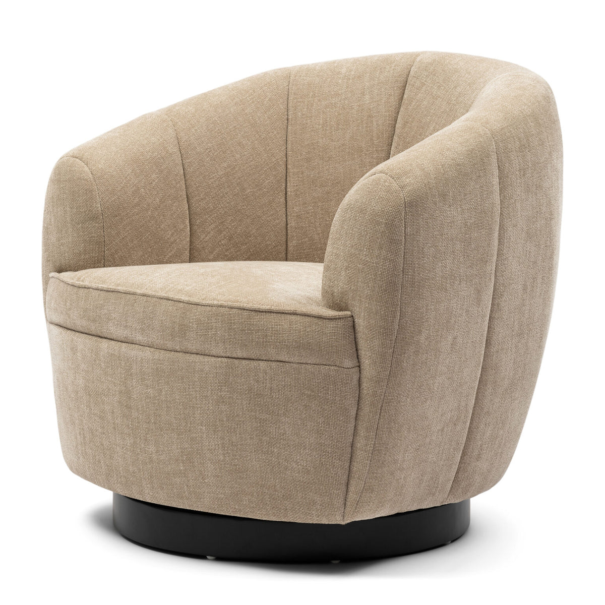 Rivièra Maison The Countess Draaifauteuil,Montmartre Weave Natural Linen