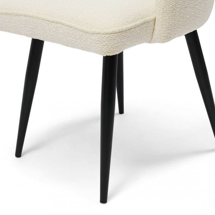 Riviera Maison Drehbarer Esszimmerstuhl Carnaby Elfenbeinweiß 