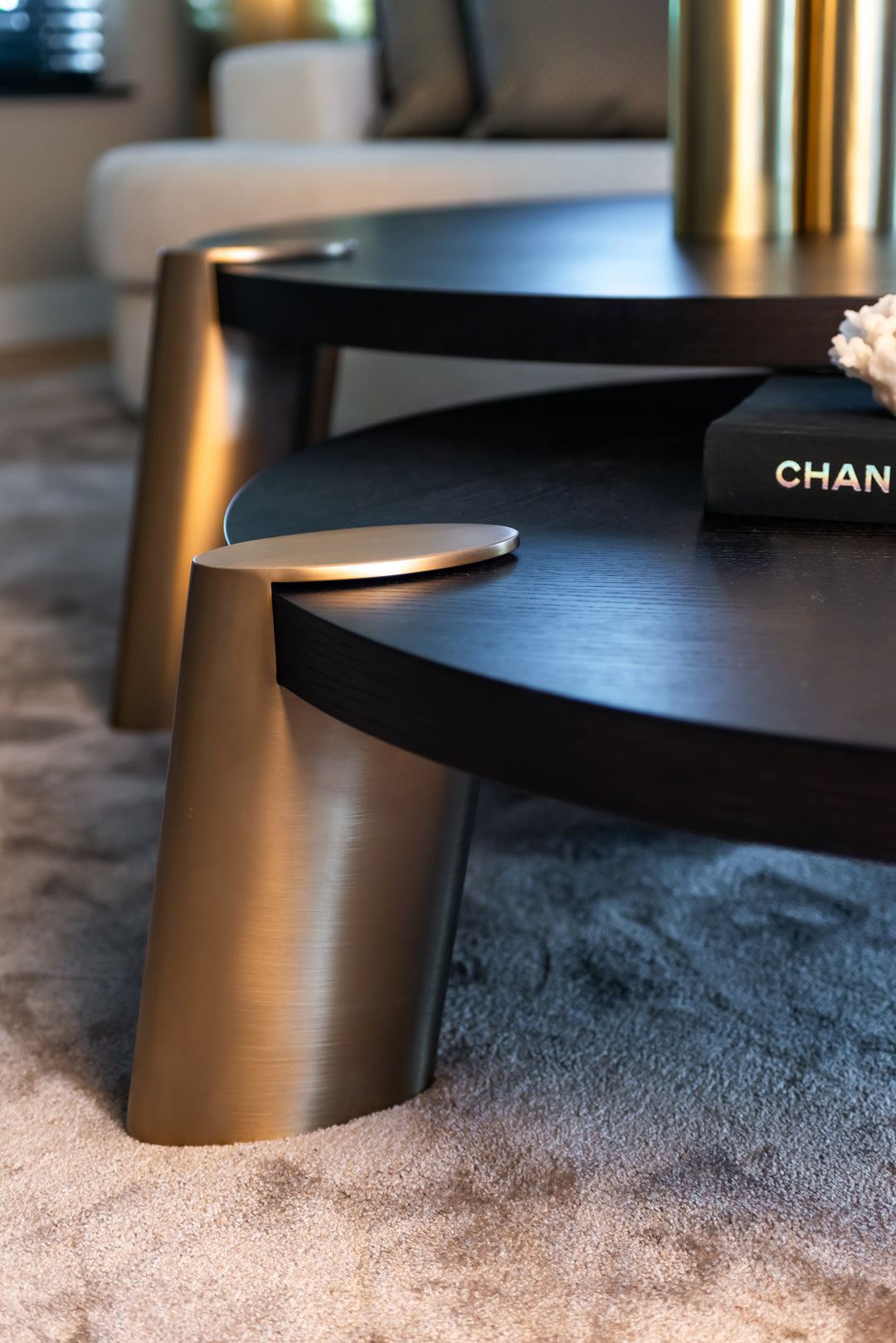 Alexander Jones charcoal coffee table (Brody) (Set of 2)