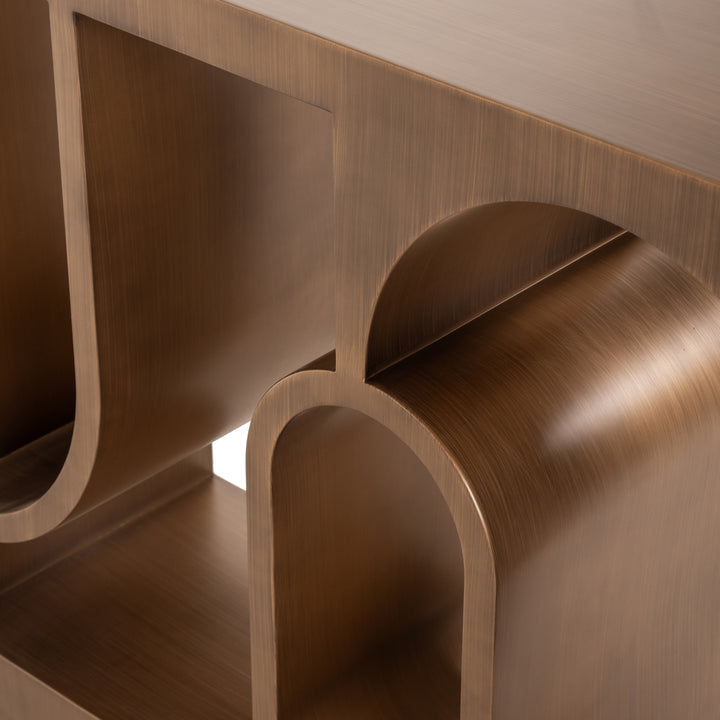 Richmond Wandtafel Alexander Jones geborsteld goudkleurig - detail | CéJor Wonen
