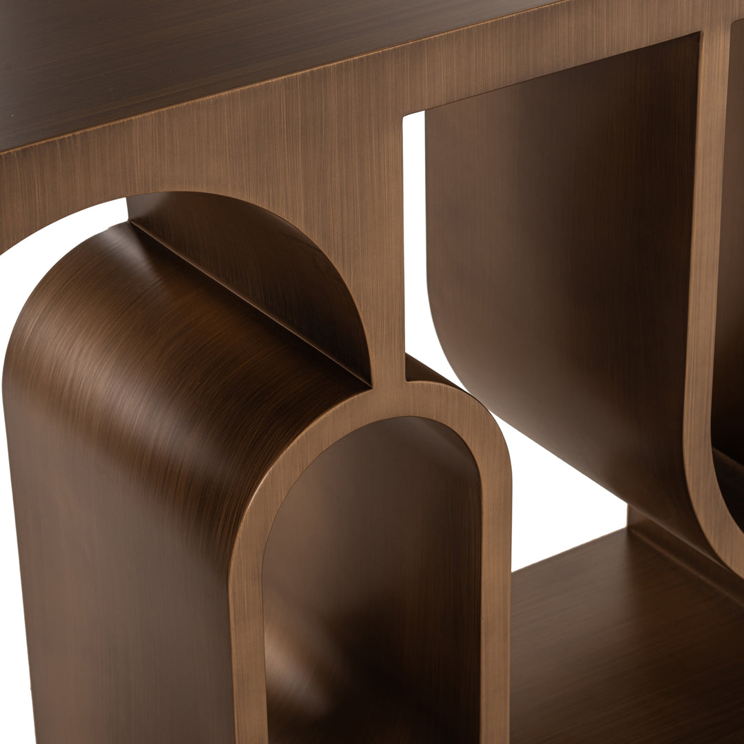 Richmond Wandtafel Alexander Jones geborsteld goudkleurig - detail | CéJor Wonen
