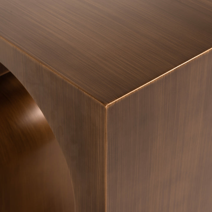 Richmond Wandtafel Alexander Jones geborsteld goudkleurig - detail | CéJor Wonen