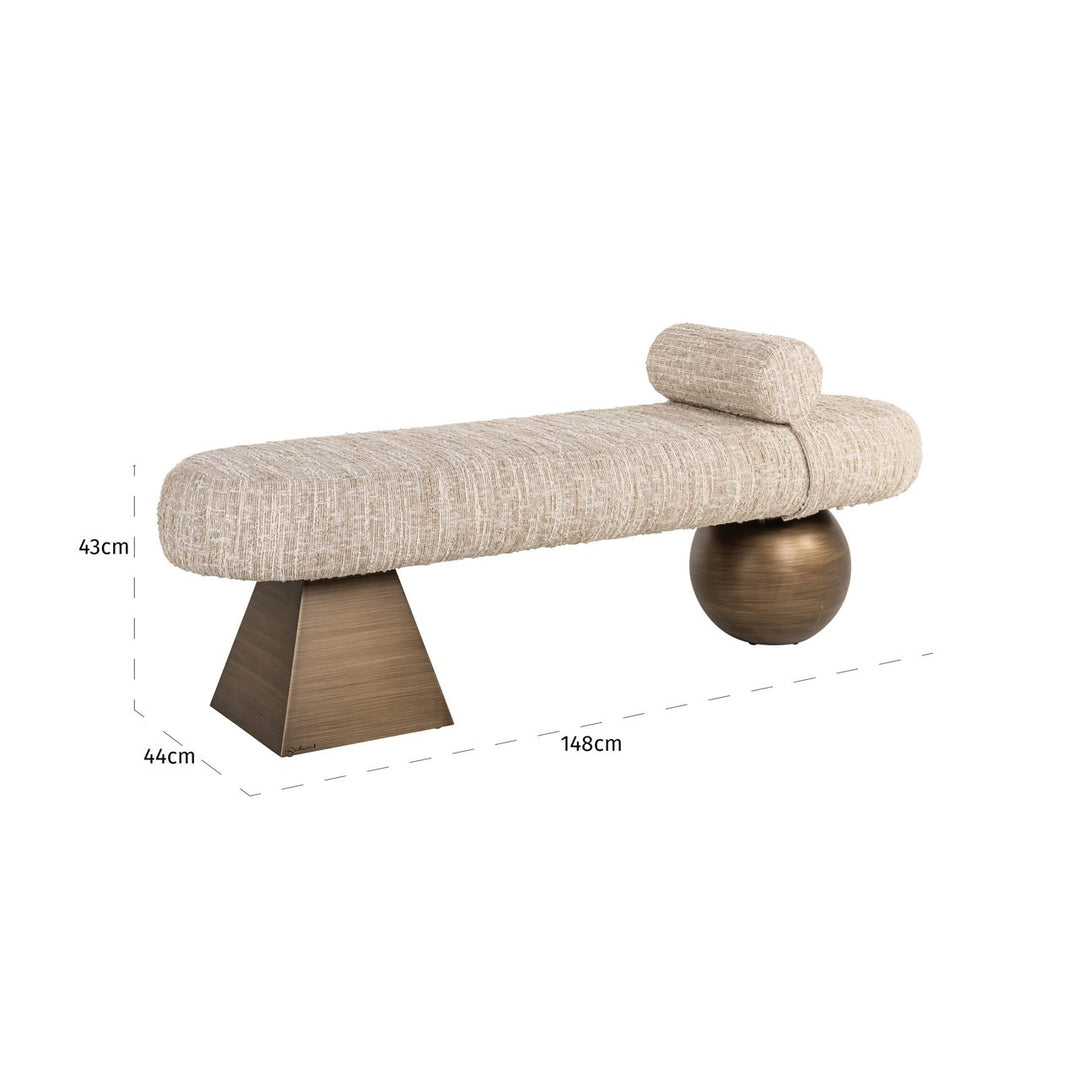 Sofa Geneva beige Angora Alexander Jones