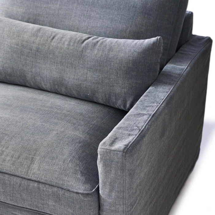 Rivièra Maison Chaise Longue Bank Links Brompton Cross Ice Blue